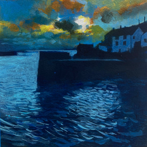 Porthleven Night Painting