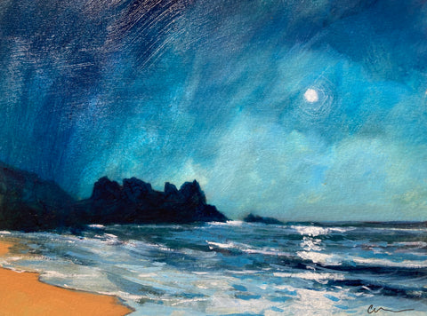 Porthcurno - Moonlight