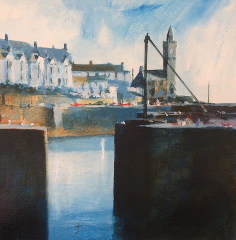 Calm Quay - Porthleven Print